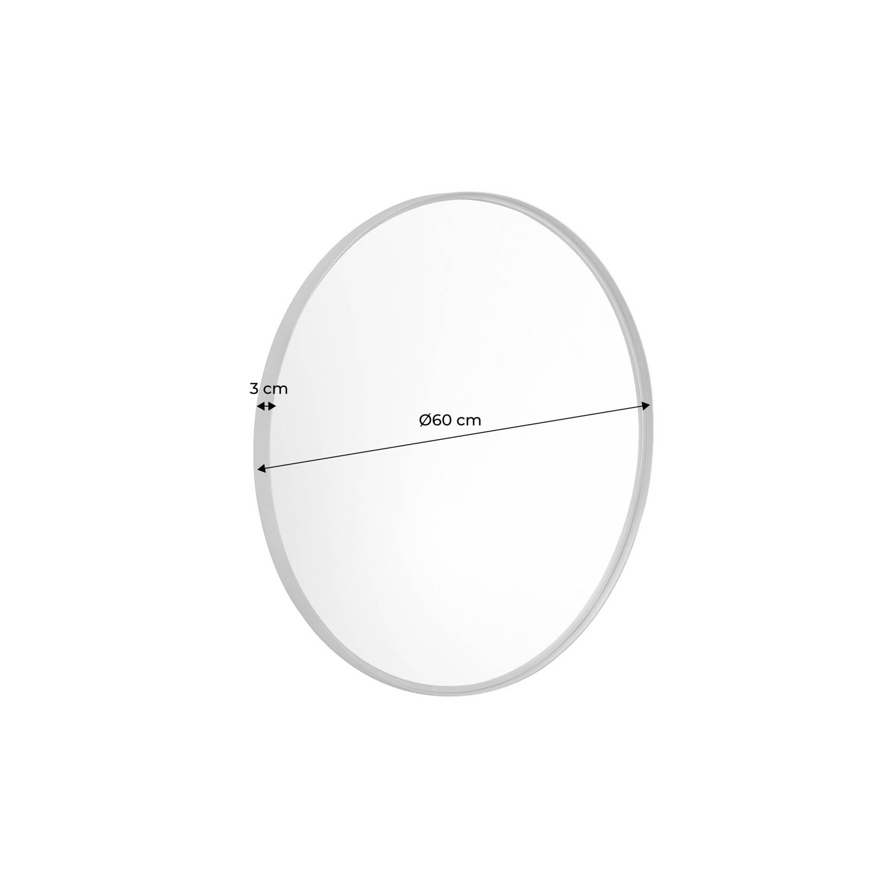 sweeek - Ronde metalen spiegel Ø60cm