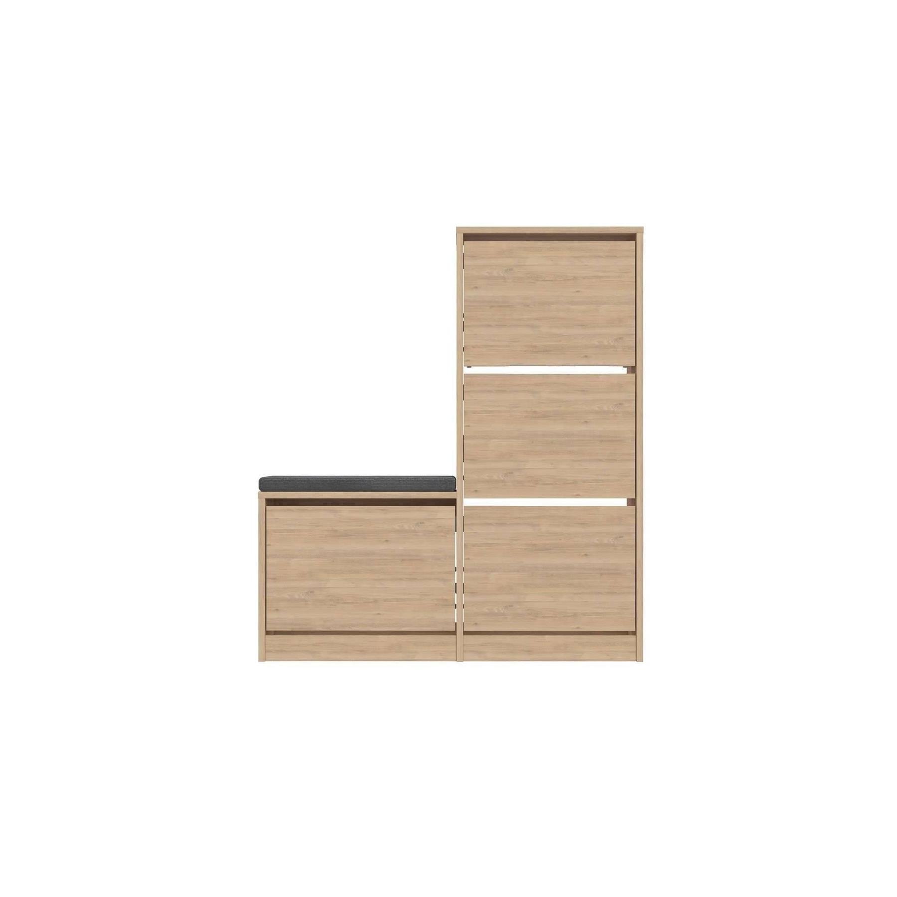 Calicosy - Schoenenkast DUDE - B105 cm - Eikenlook