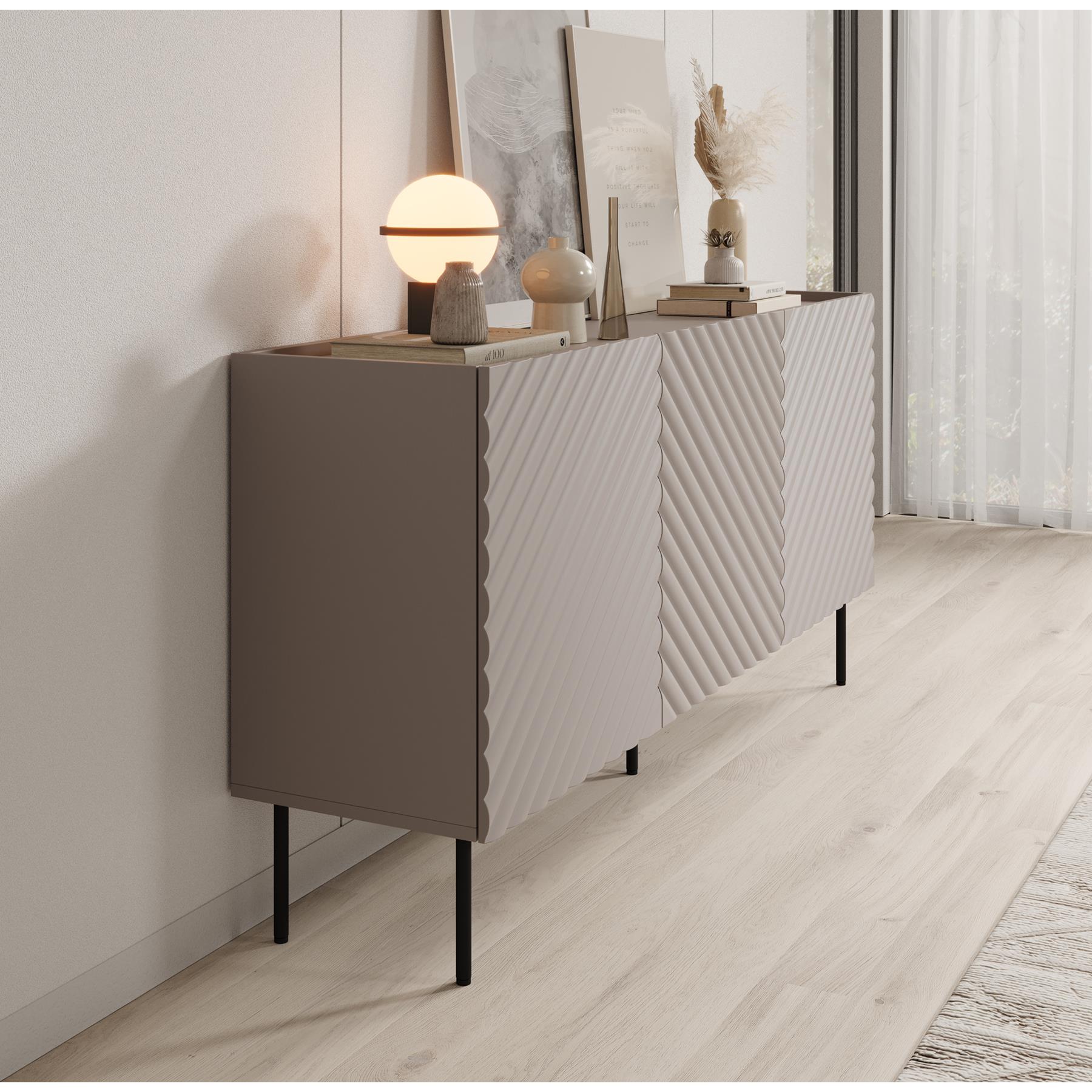 Meubella Dressoir Laguna - Beige - 165 cm