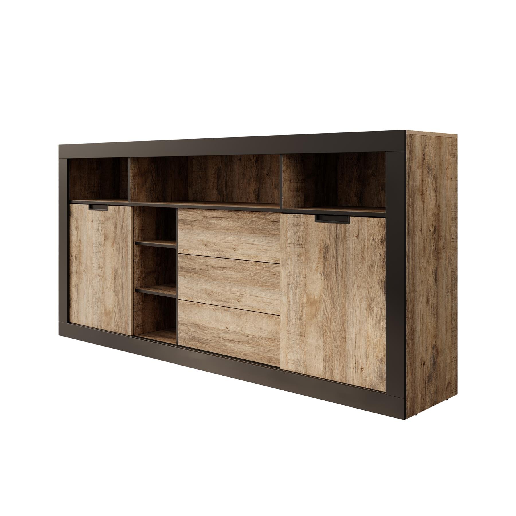 Meubella Dressoir Trinidad 2 - Eiken - 220 cm