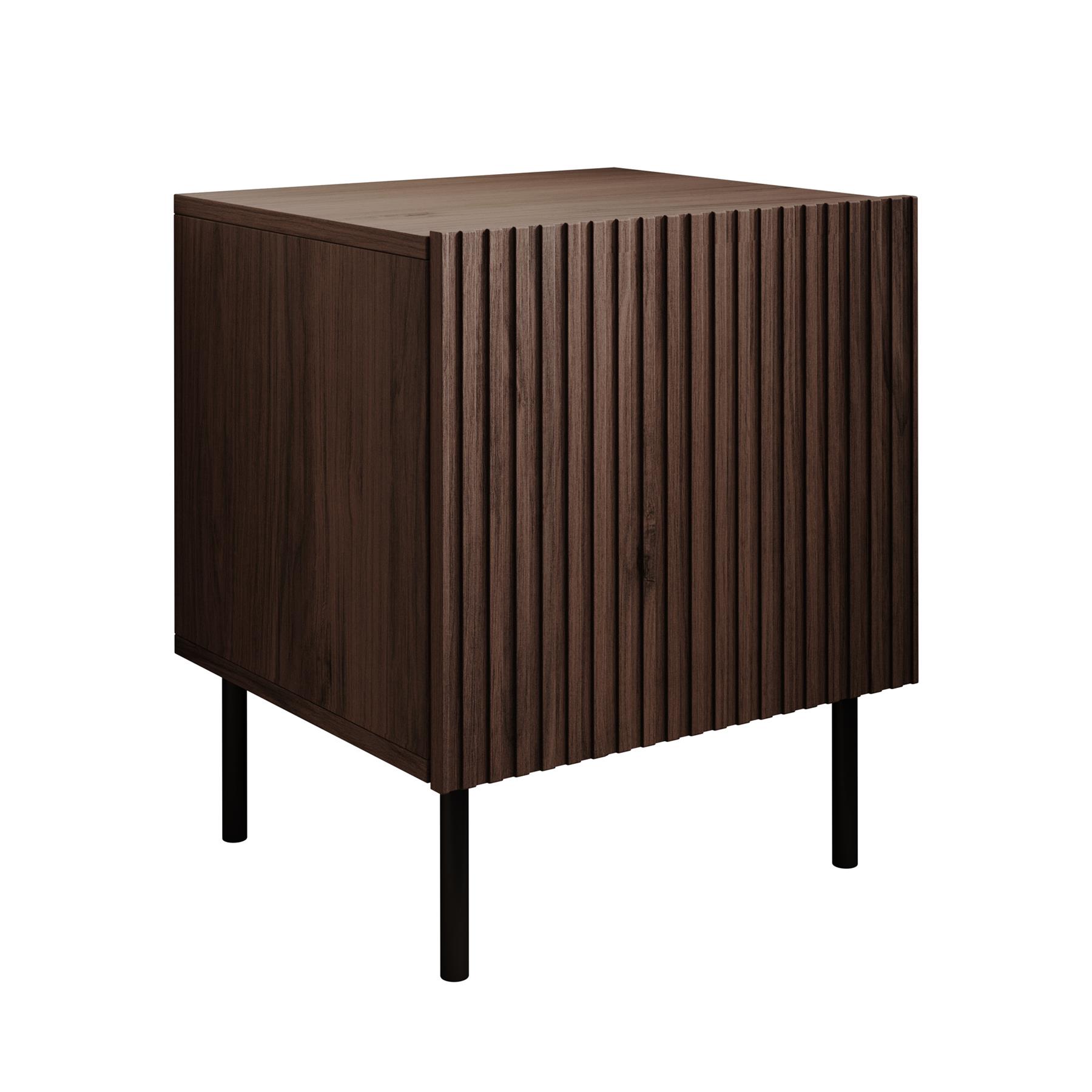 Meubella Nachtkastje Tartagal - Donkerbruin eiken - 45 cm - Set van 2