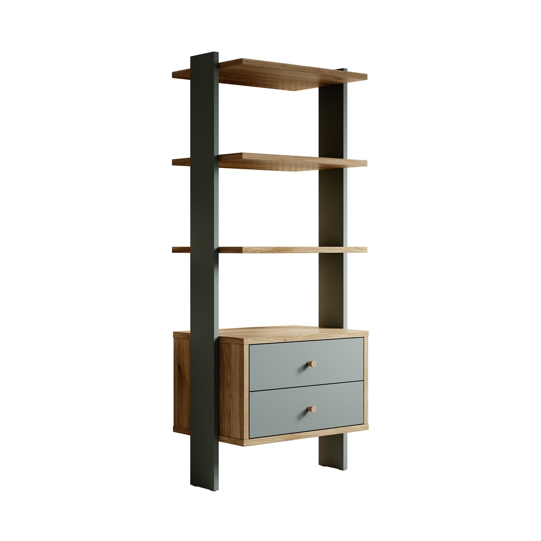 Meubella Boekenkast Wally - Groen - 64 cm