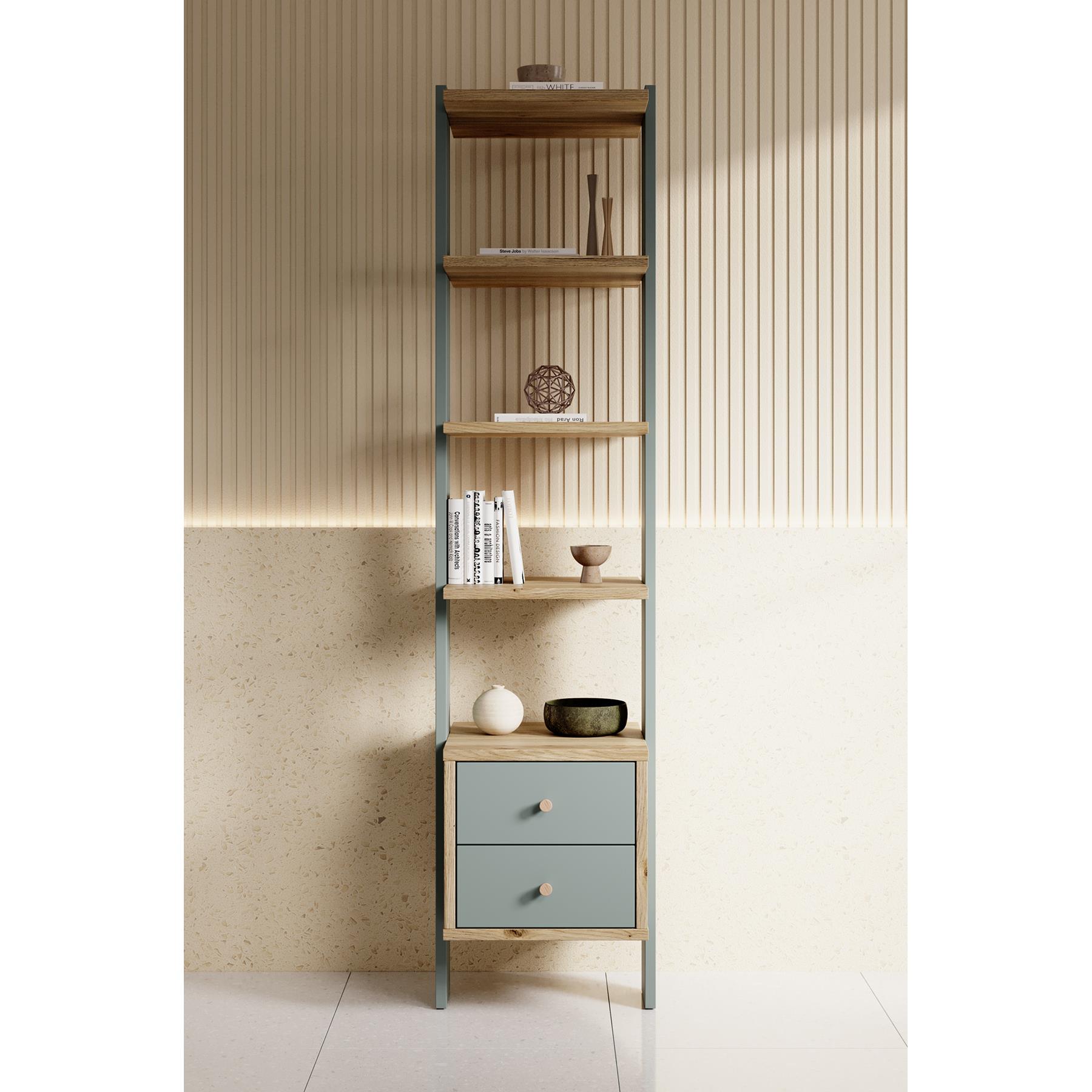 Meubella Boekenkast Wally - Groen - 44 cm