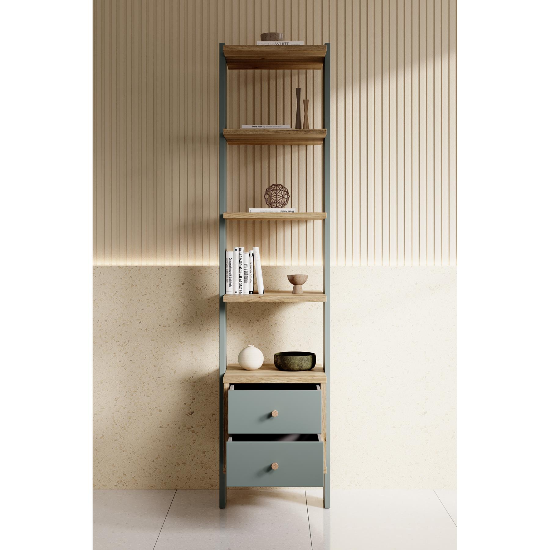 Meubella Boekenkast Wally - Groen - 44 cm