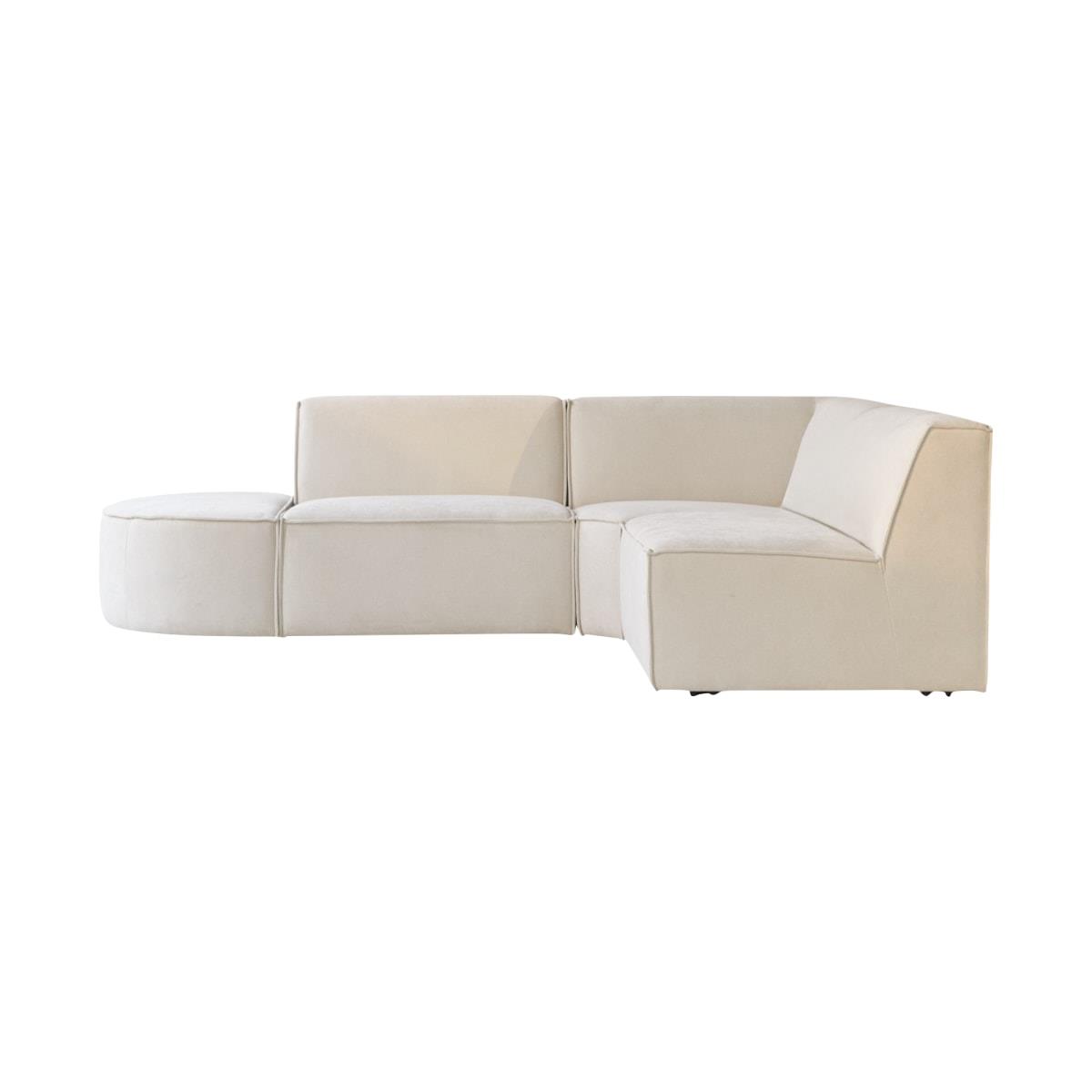 Tikamoon - Modulaire 4|5-zits hoekbank Dario in beige stof