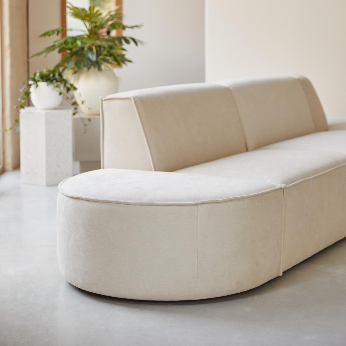 Tikamoon - Modulaire Dario 2-3 zitsbank in beige stof
