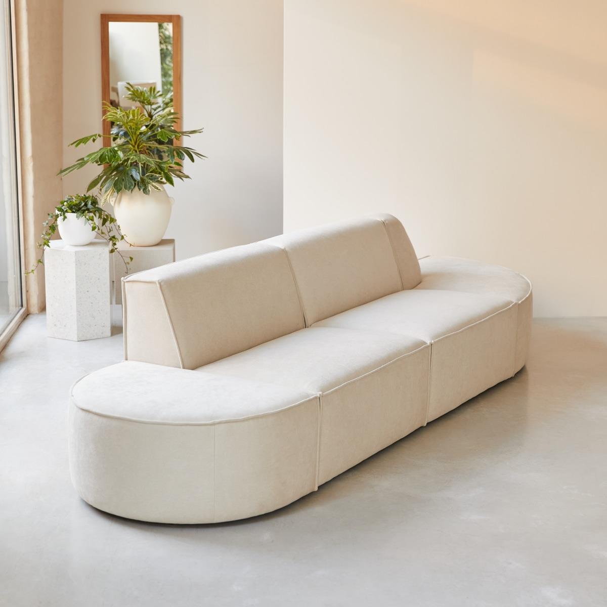 Tikamoon - Modulaire Dario 2-3 zitsbank in beige stof