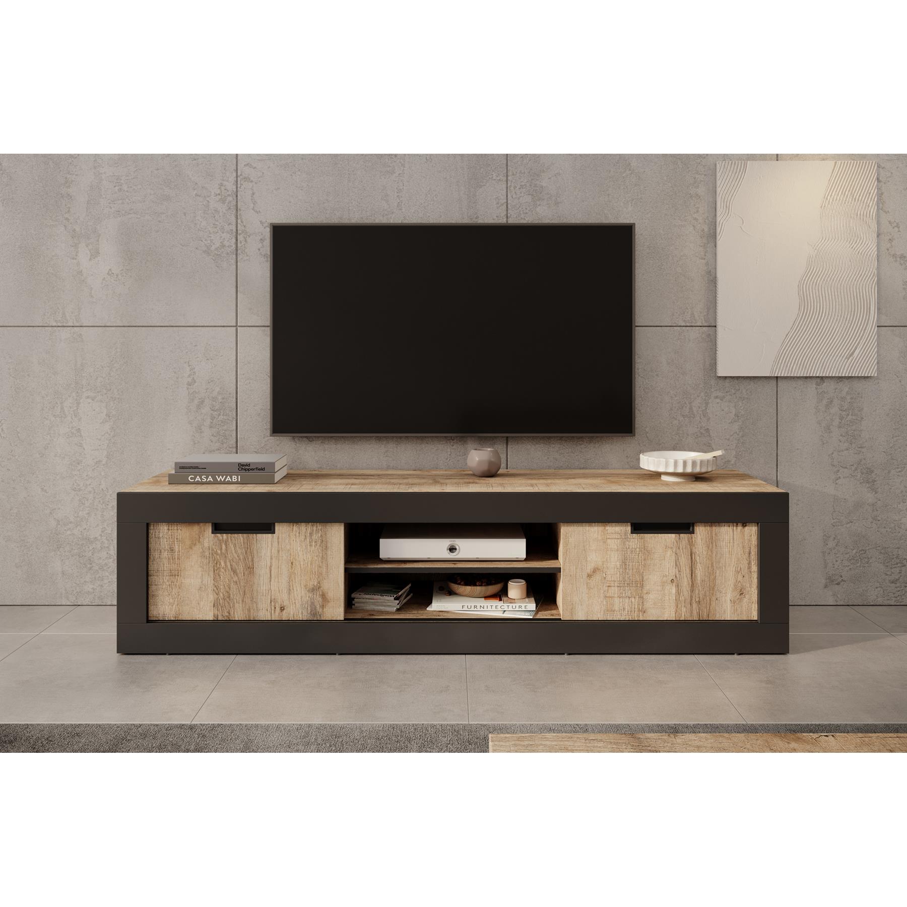 Meubella TV-Meubel Trinidad - Eiken - 180 cm