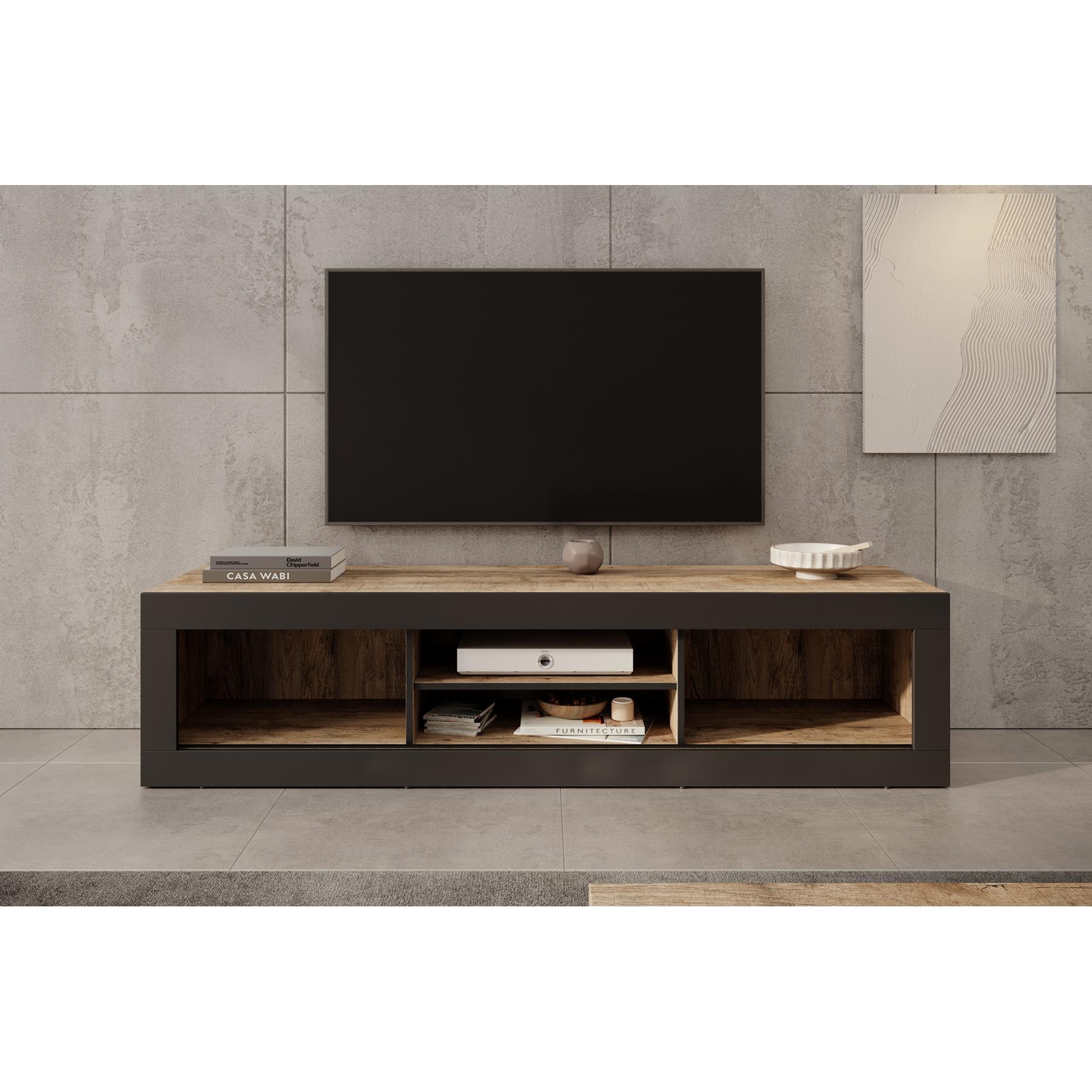 Meubella TV-Meubel Trinidad - Eiken - 180 cm