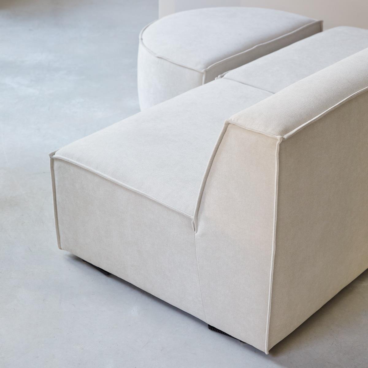 Tikamoon - Modulaire Dario 2-zitsbank in beige stof