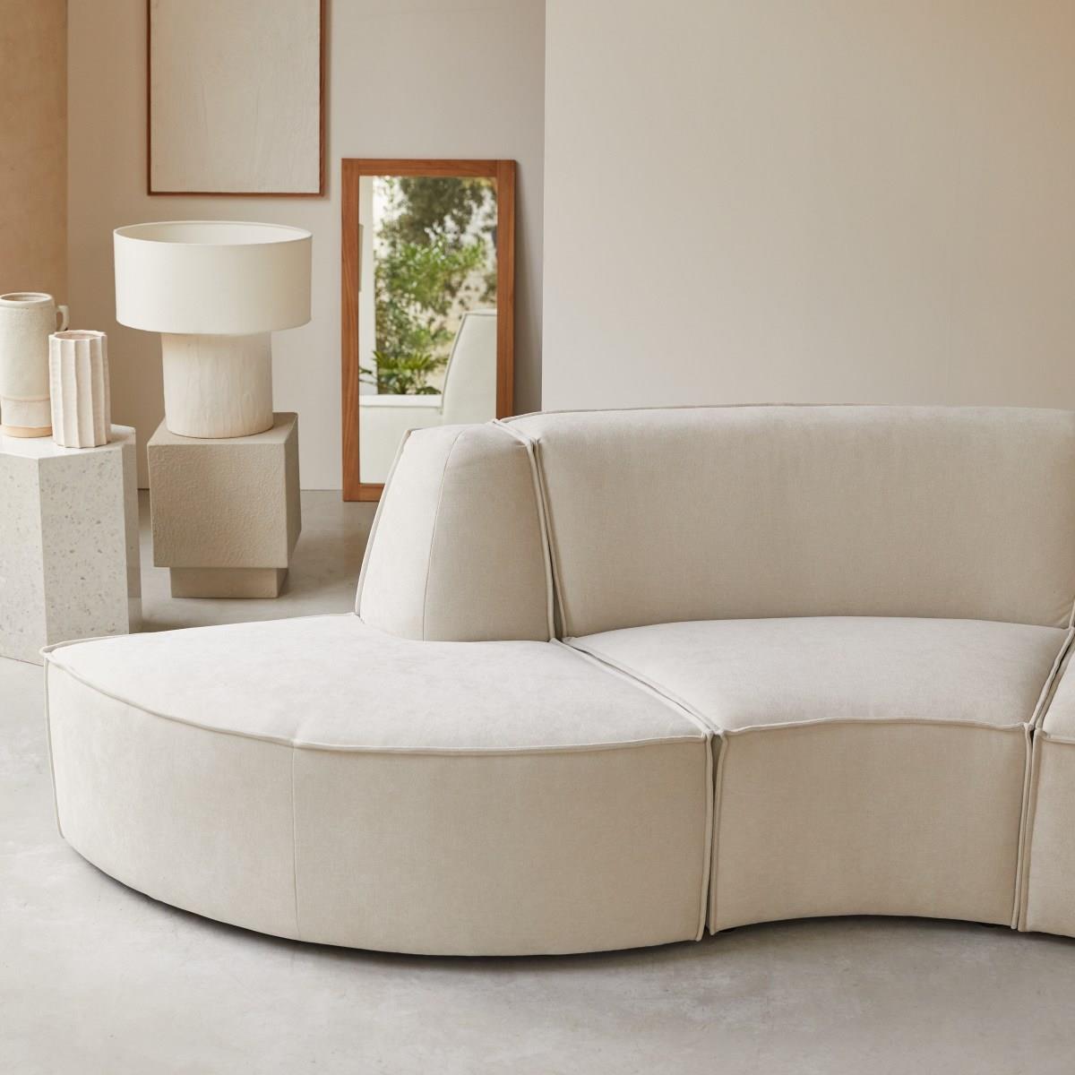 Tikamoon - Modulaire Dario 4-zitsbank in beige stof