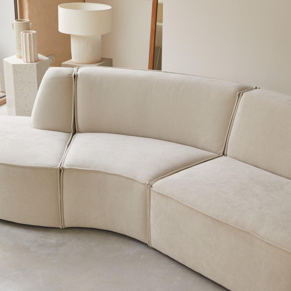 Tikamoon - Modulaire Dario 4-zitsbank in beige stof