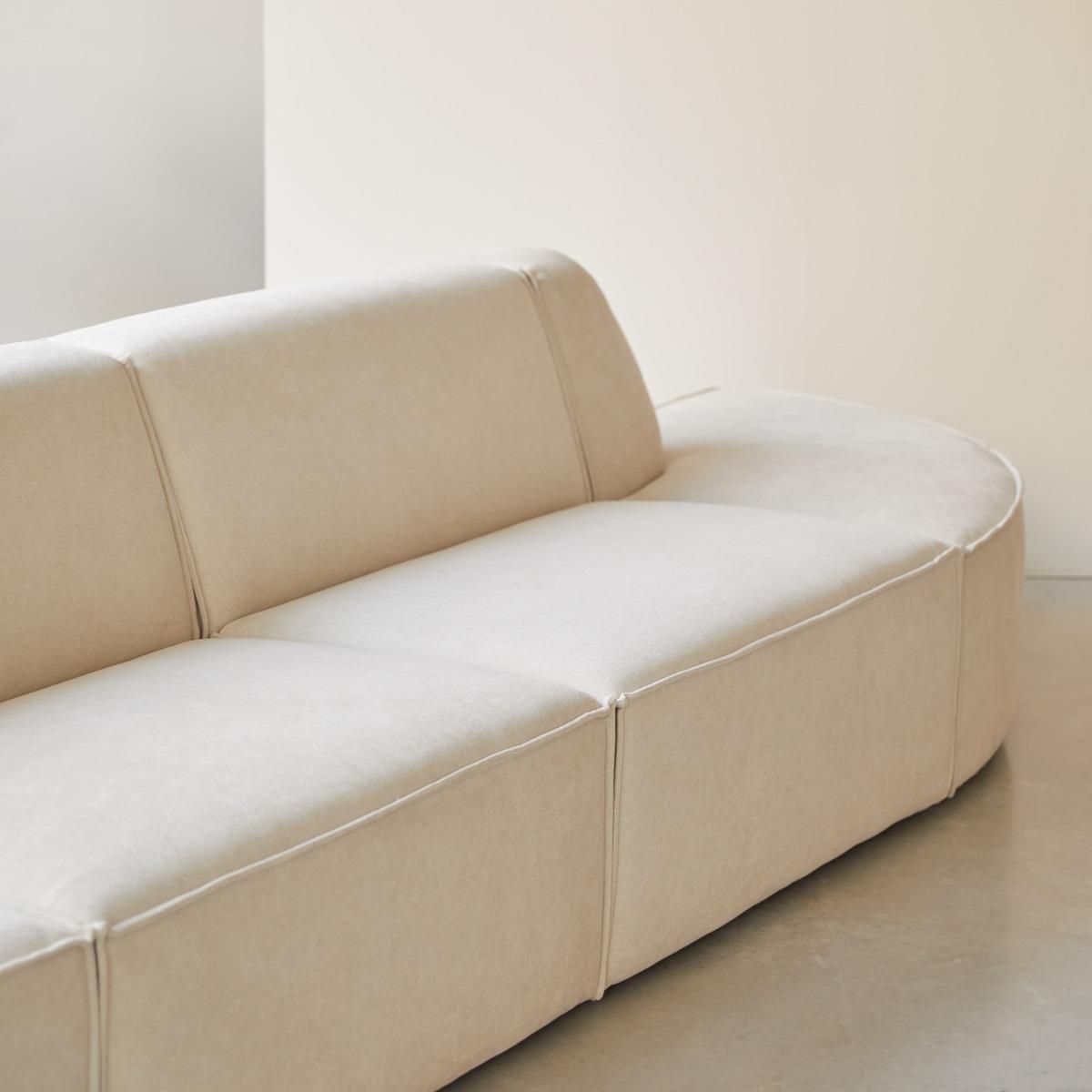 Tikamoon - Modulaire Dario 2-3 zitsbank in beige stof