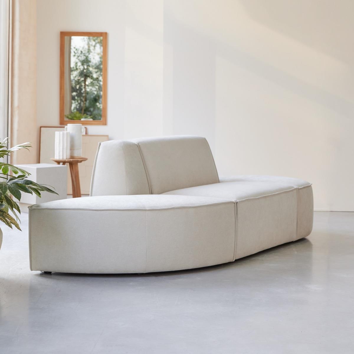 Tikamoon - Modulaire Dario 2-zitsbank in beige stof