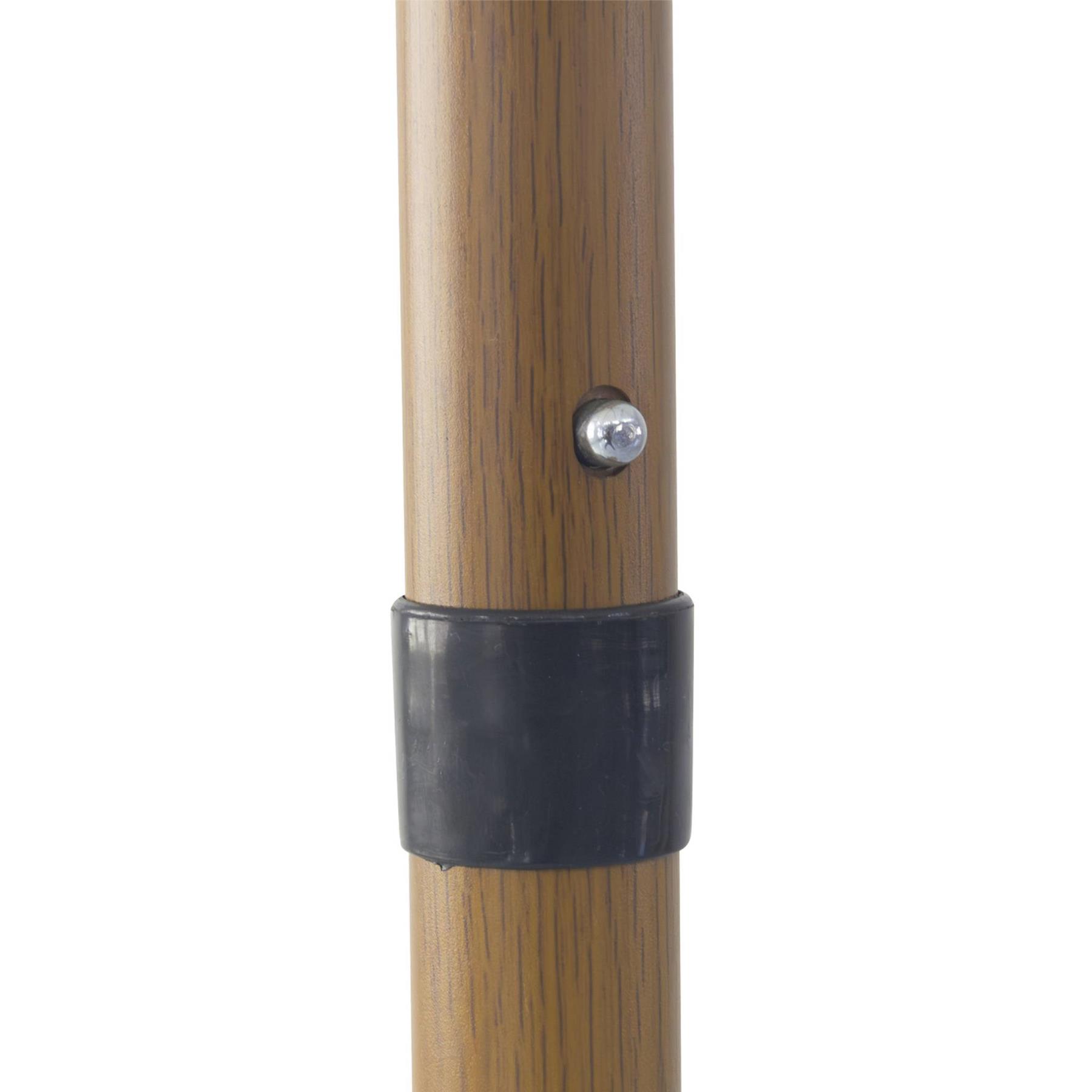 sweeek - Parasol recht met franjes 2m, staal