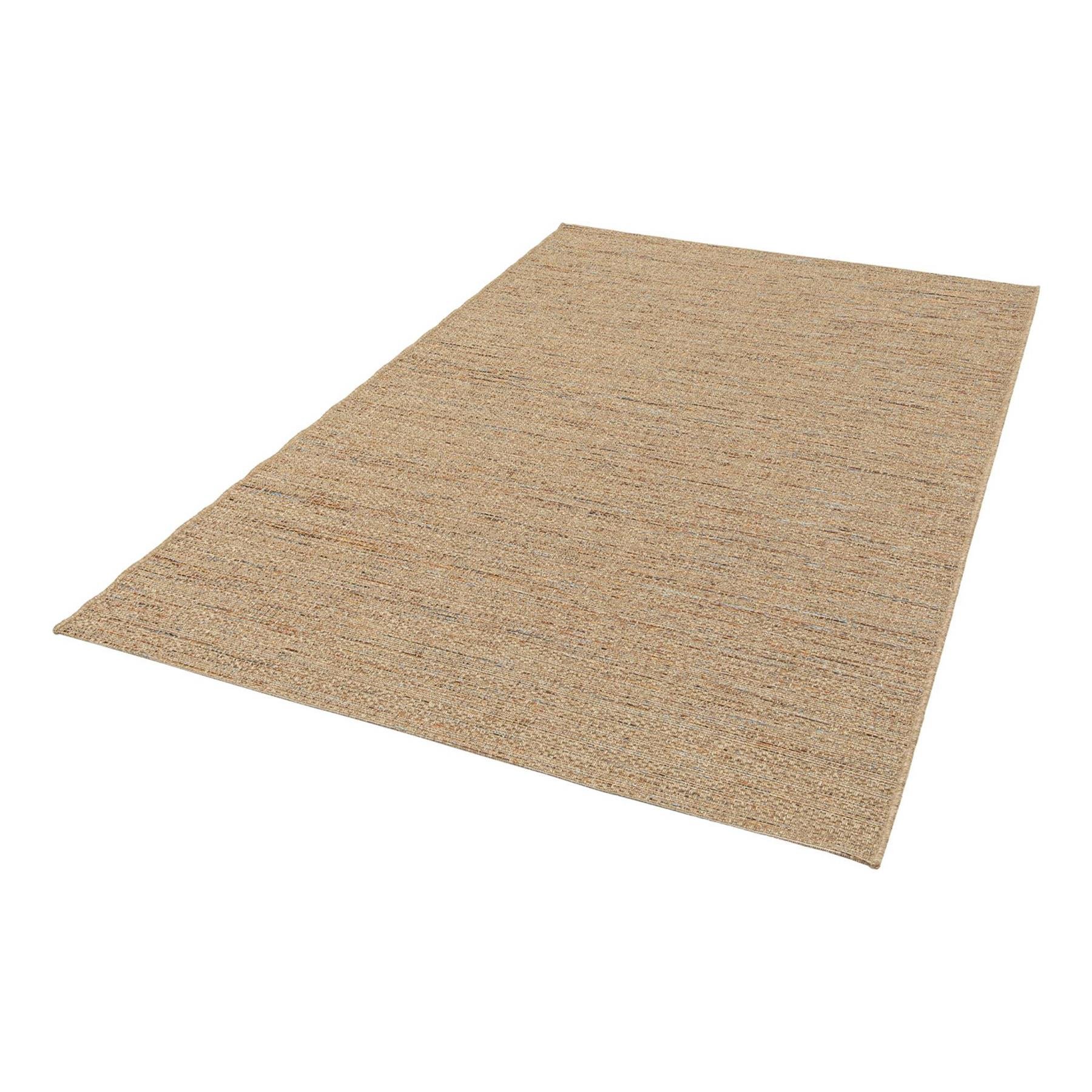 sweeek - Licht jute-effect tapijt voor binnen en buiten