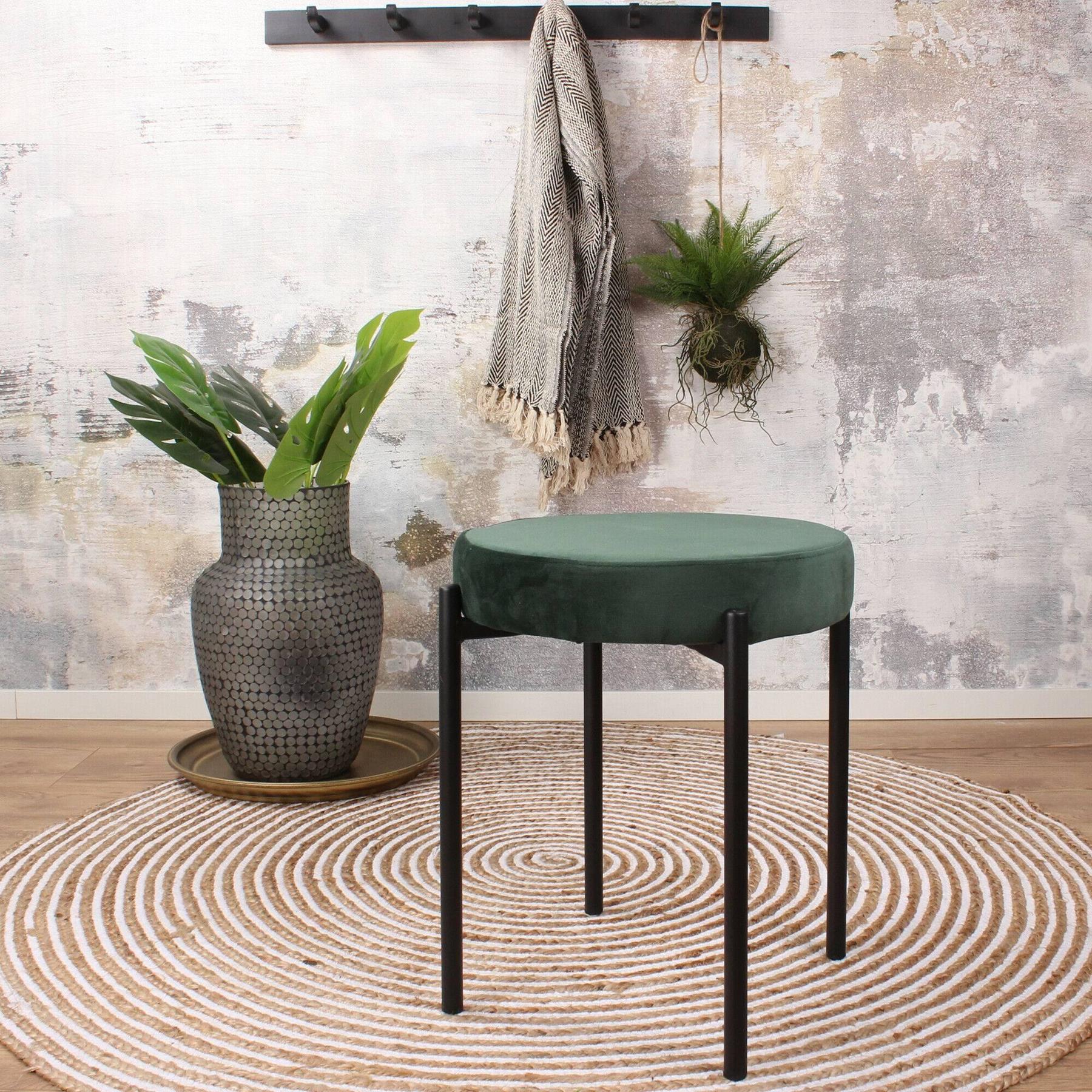 DS4U Mika velvet kruk groen