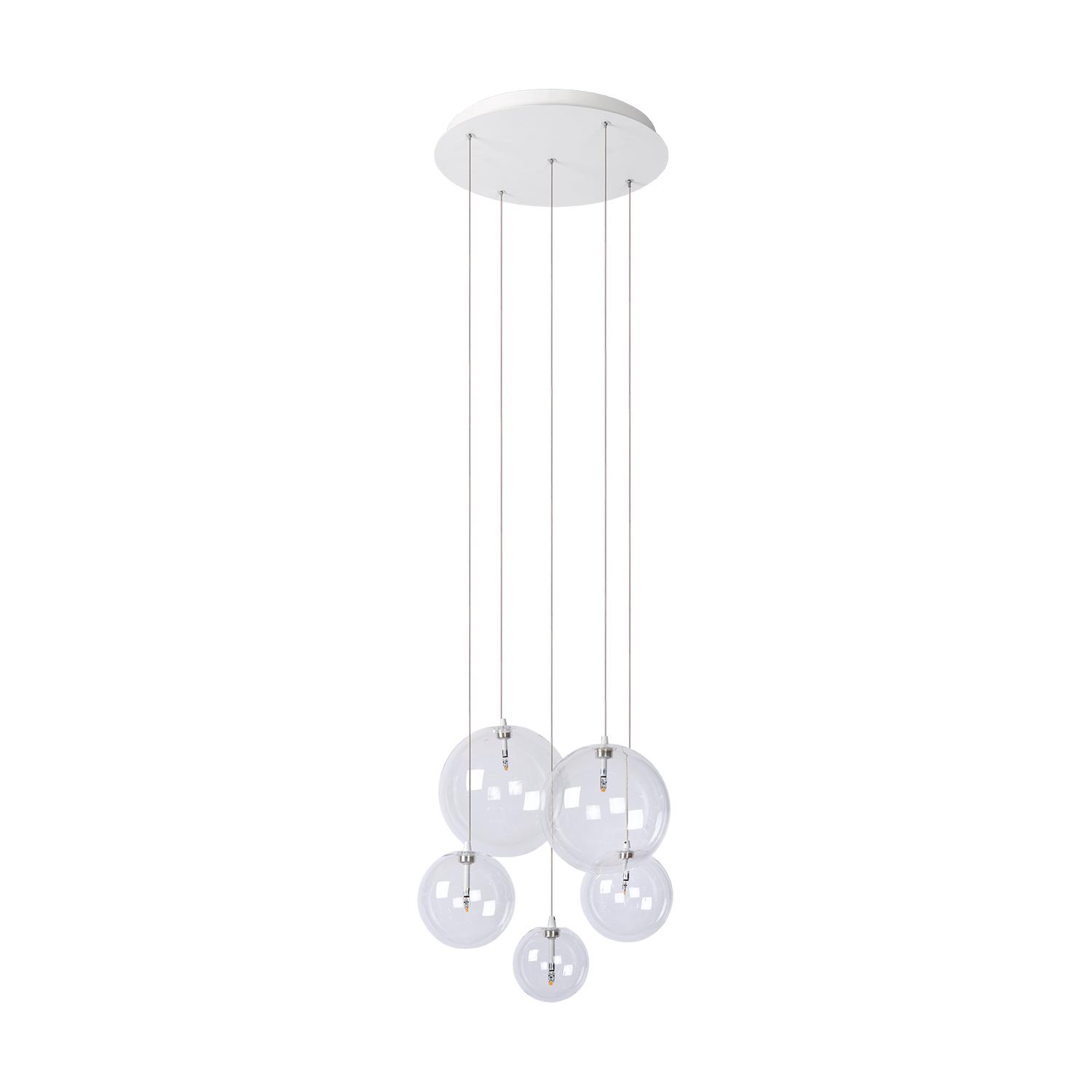 Atmooz Hanglamp Woonkamer Zwart Camau 5 White