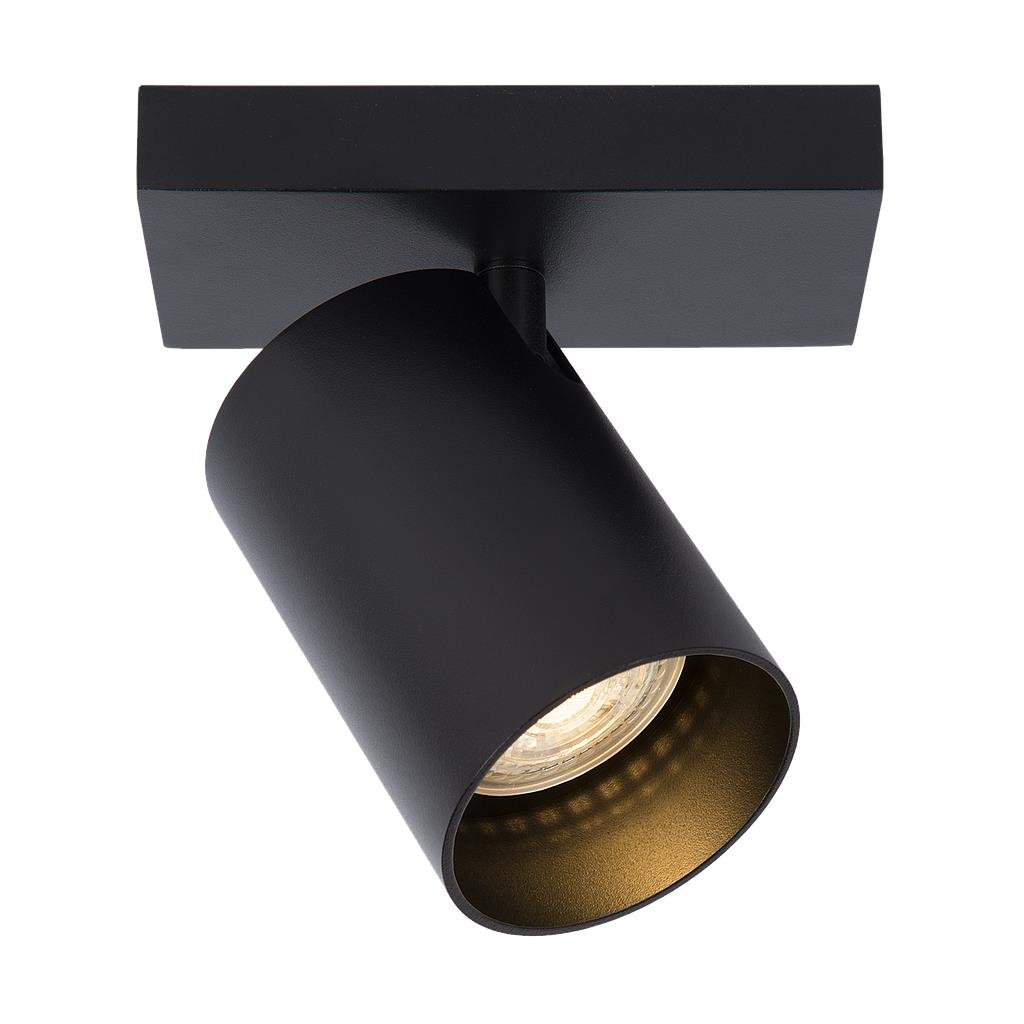 Atmooz Plafondlamp Nuo 1 - Zwart Metaal - Opbouw Plafondspot