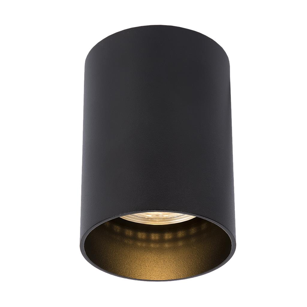 Atmooz Plafondlamp Nuo Fix - Zwart Metaal - Opbouw Plafondspot