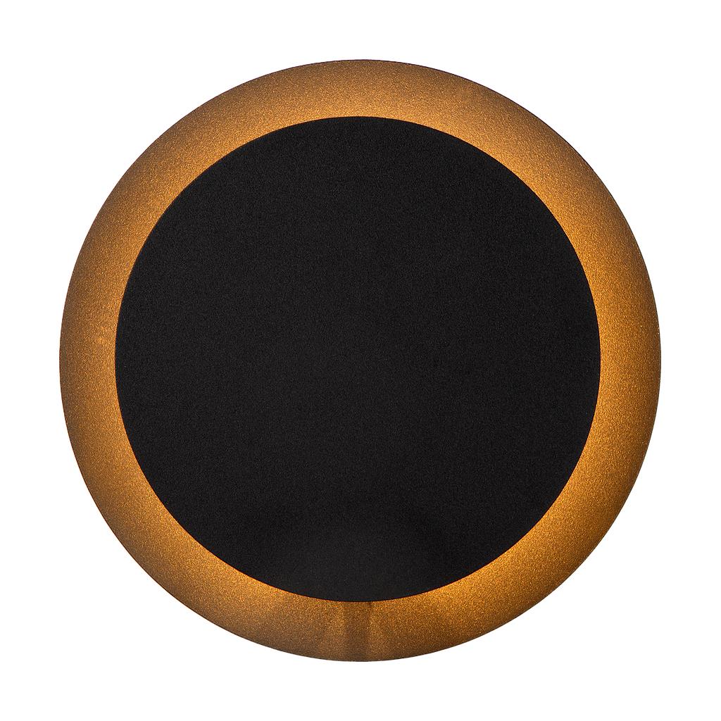 Atmooz Nakai - Ronde Wandlamp - Zwart - LED - 20 x 20 x 9 cm