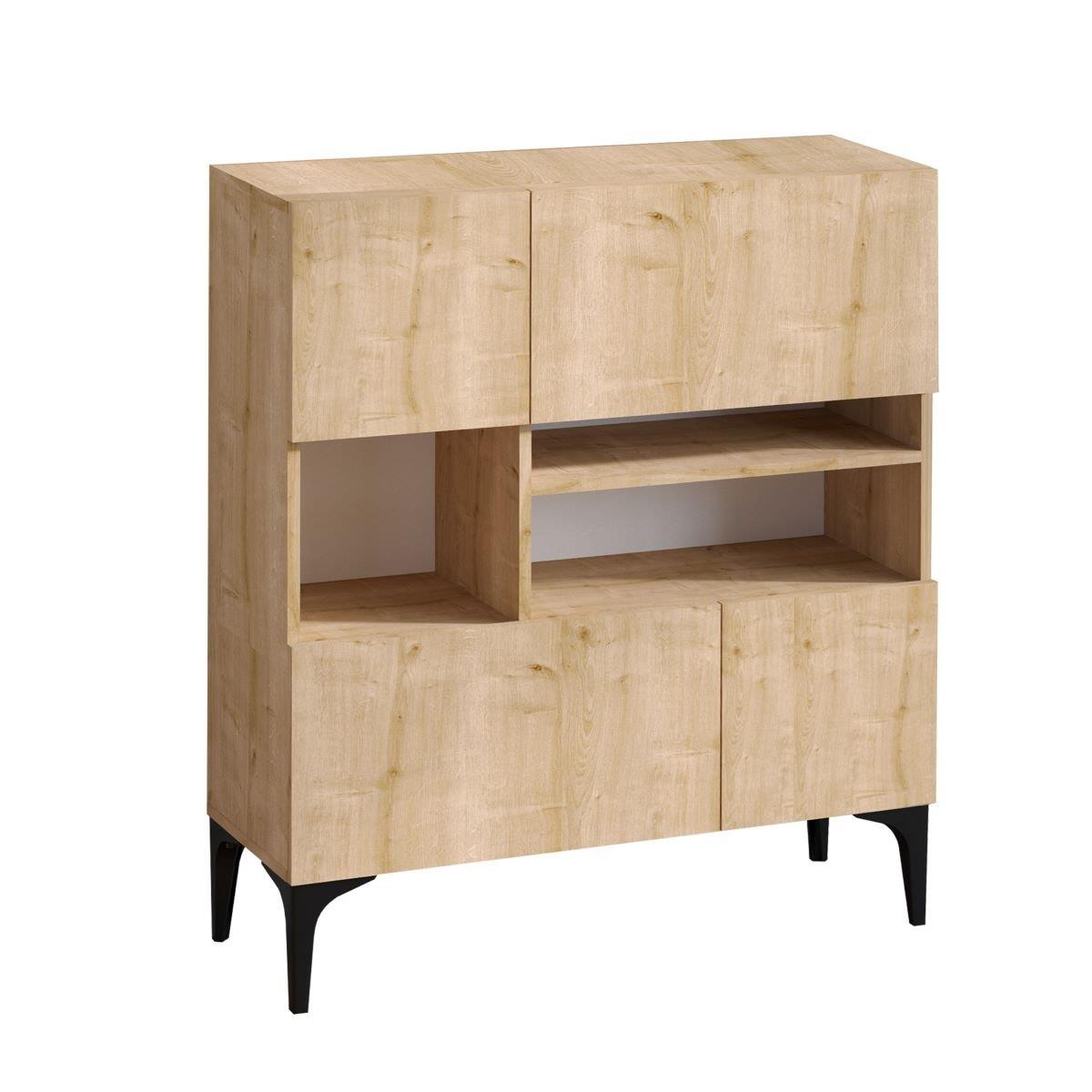 Calicosy - Buffetkast KRISTA - Eikenlook - H125 cm