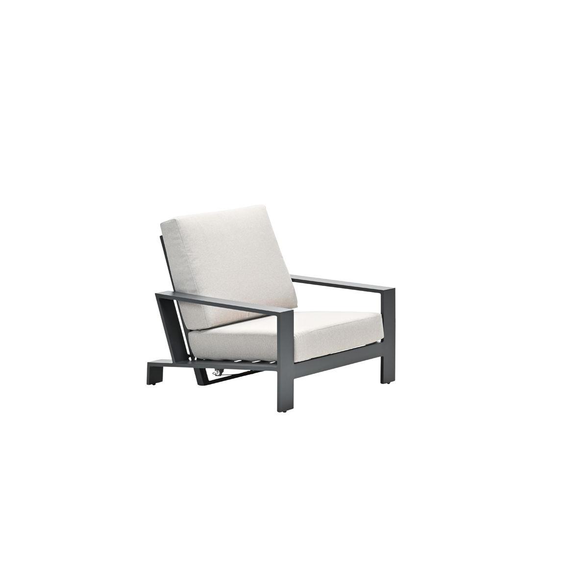Lincoln verstelbare fauteuil - carbon black - desert sand