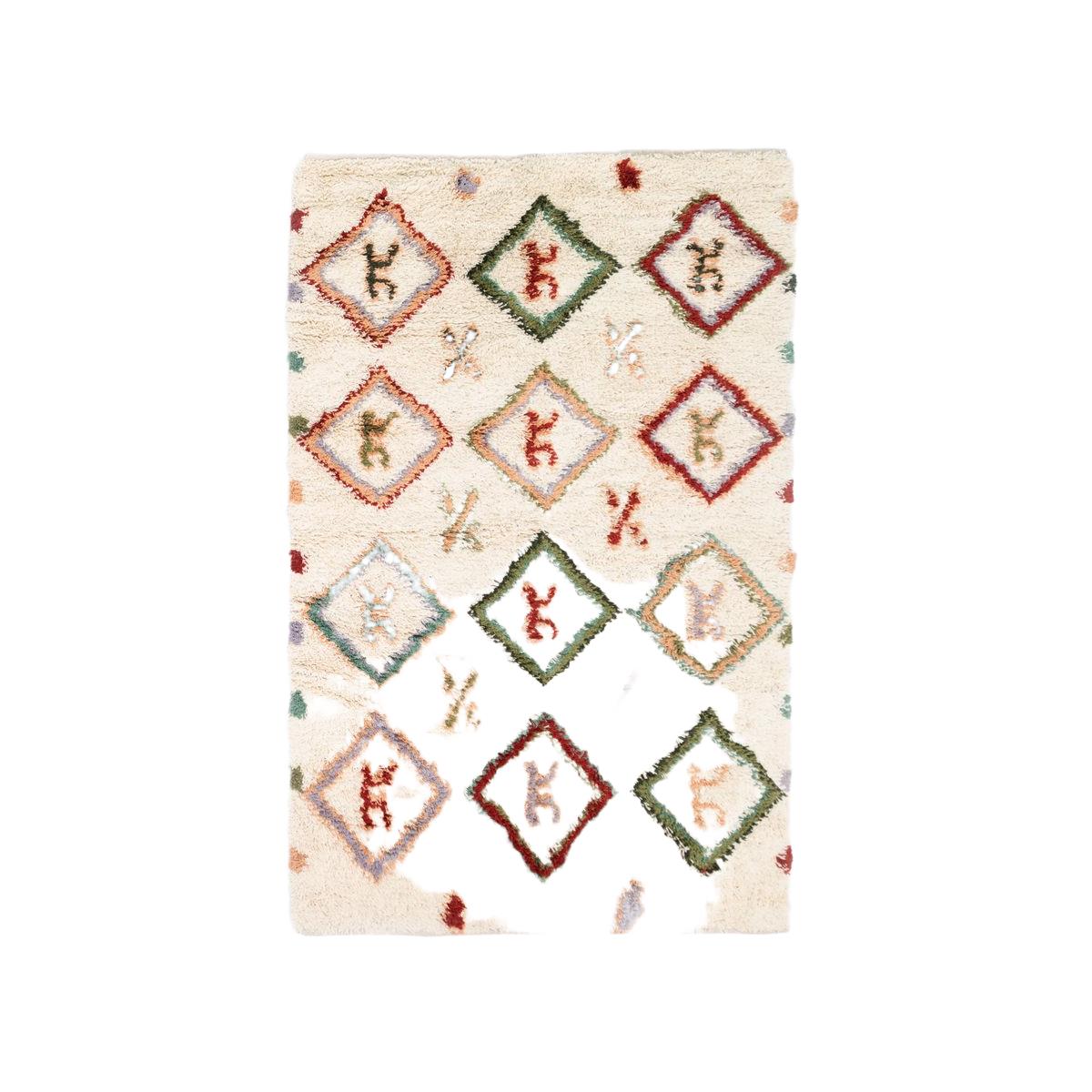 Sissy-Boy Beige vloerkleed met multicolour patroon