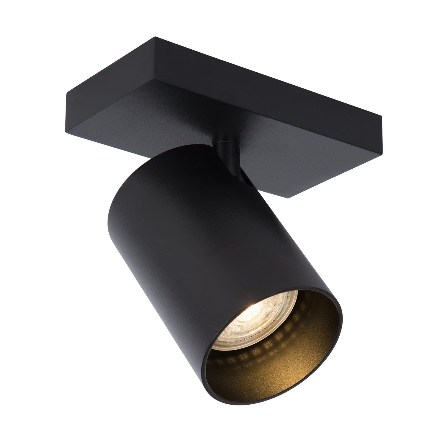 Atmooz Plafondlamp Nuo 1 - Zwart Metaal - Opbouw Plafondspot