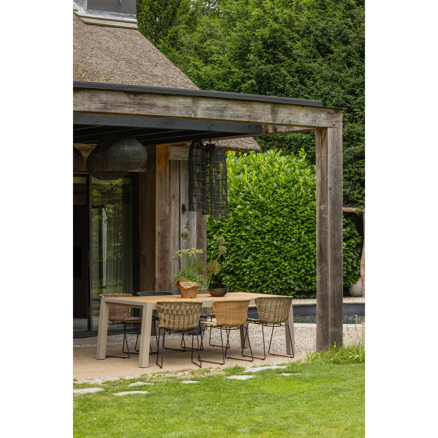 WOOOD Wings Tuinstoelen - Touw|Metaal - Naturel - Set van 2