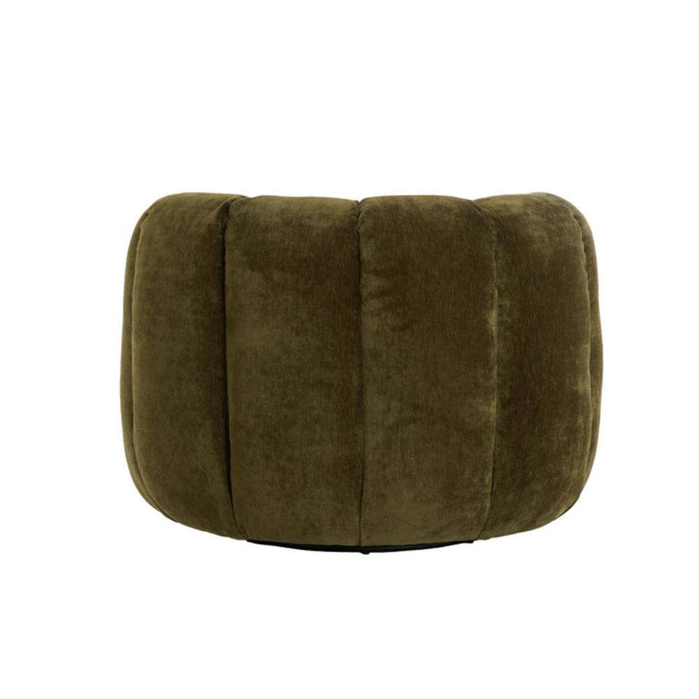 Light & Living Amara fauteuil velvet - olijfgroen