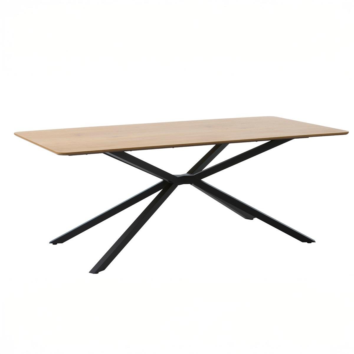Giga Living - Eettafel Eiken - 160x90x75cm - Kruispoot - Cesura