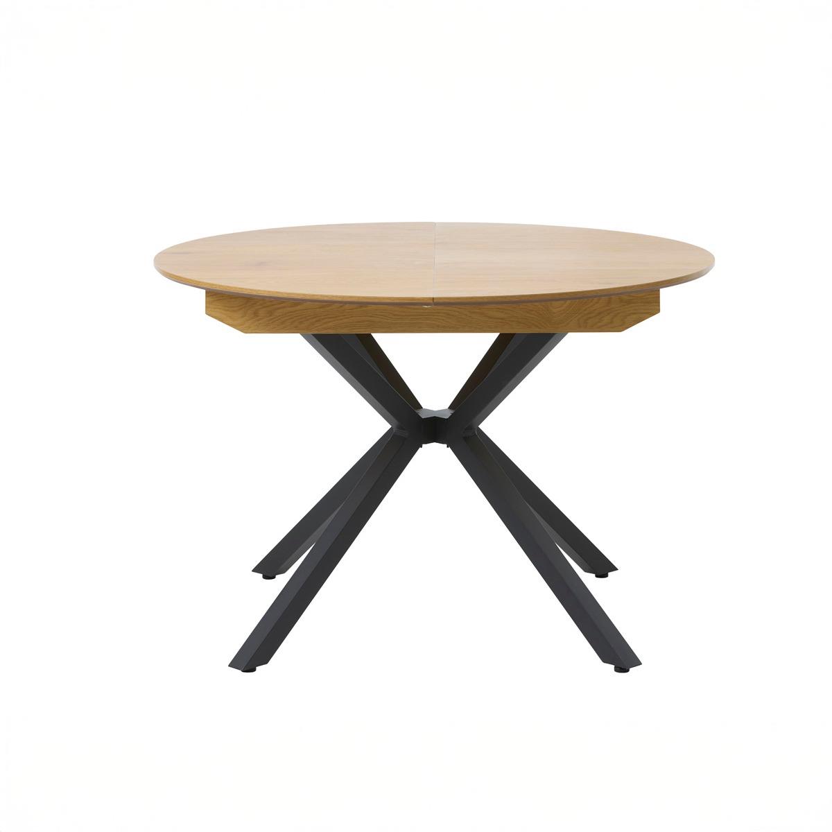 Giga Living - Eettafel Uitschuifbaar Eiken - Ø120-160x75cm - Cesura