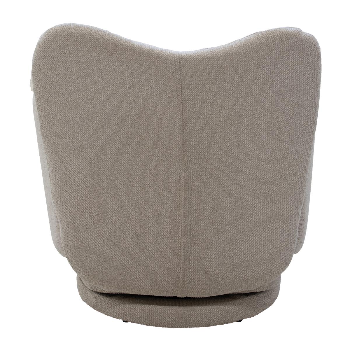 DÉJA Living - Draaifauteuil Beige - 76x78x80cm - Lola