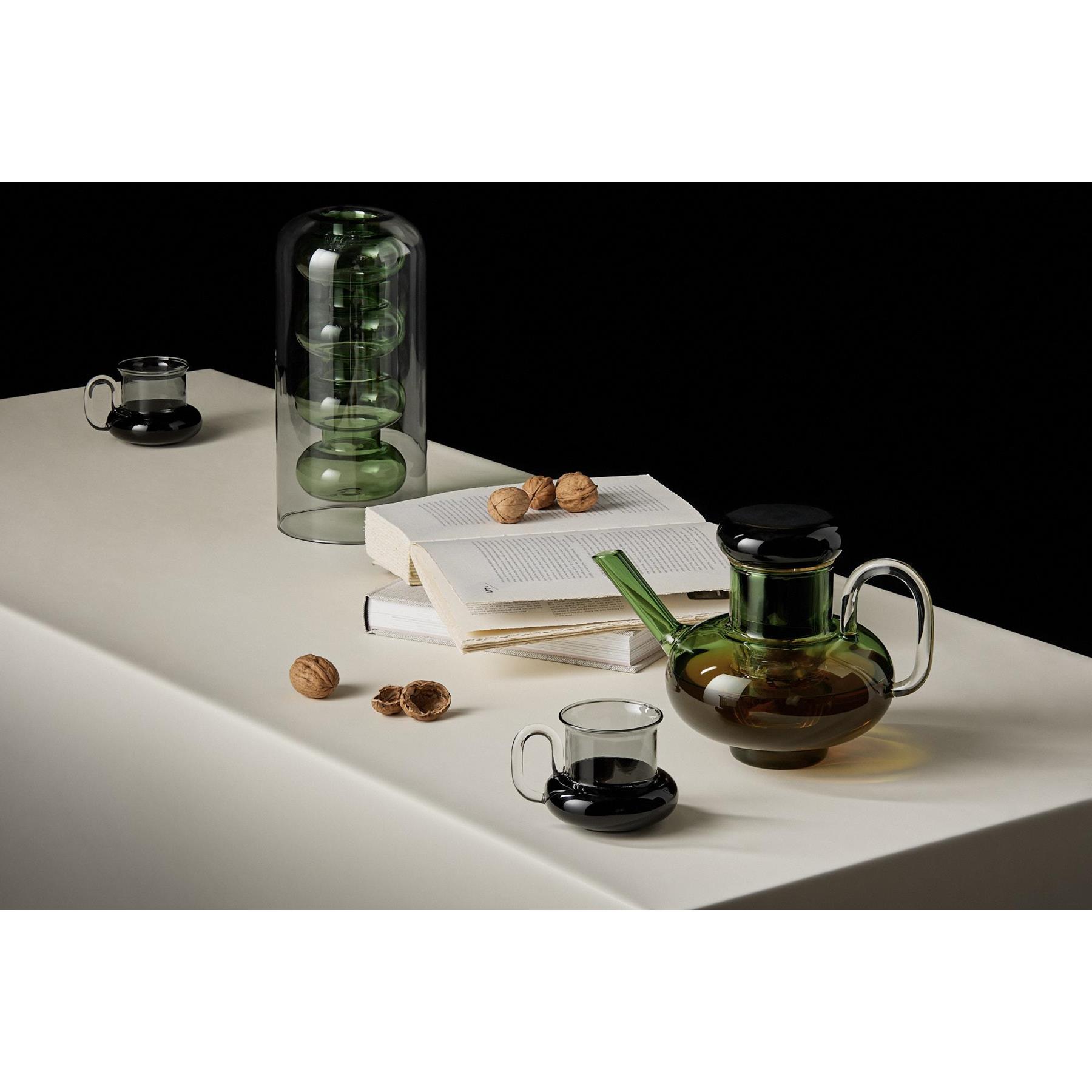 Tom Dixon Bump theepot zwart|groen