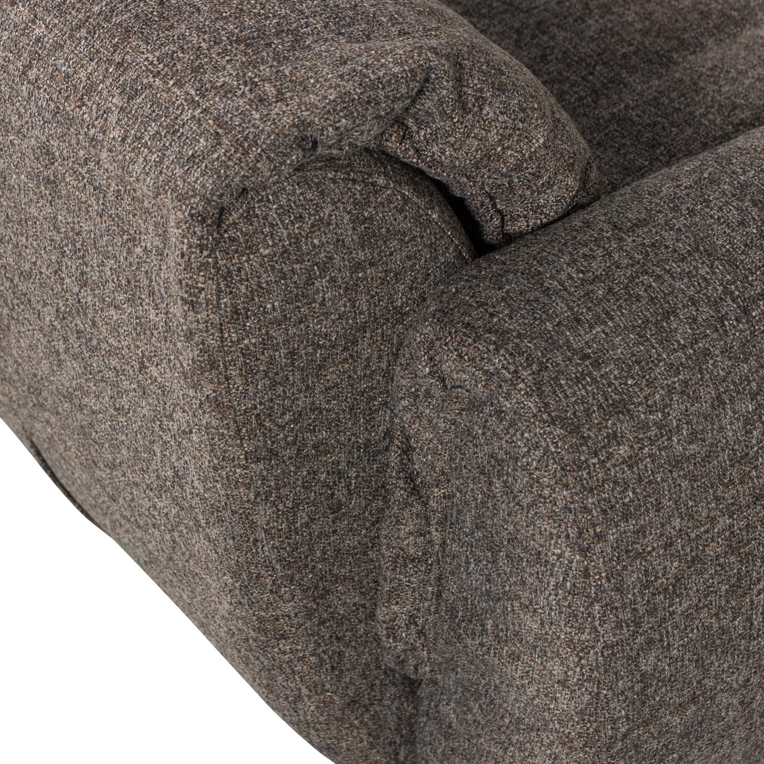 WOOOD Baggy Loveseat - Geweven Stof - Warmgrijs Melange - 81x138x101