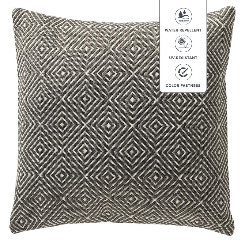 Dutch Decor buiten kussenhoes VERANO - 45x45 cm Grijs
