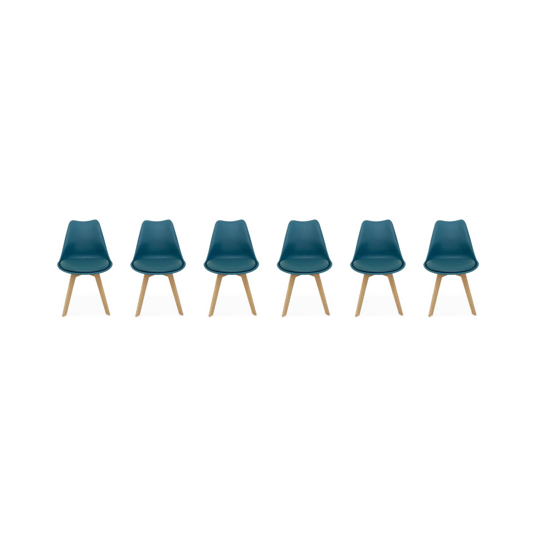 sweeek - Set van 6 eetkamerstoelen, 42x55x81cm