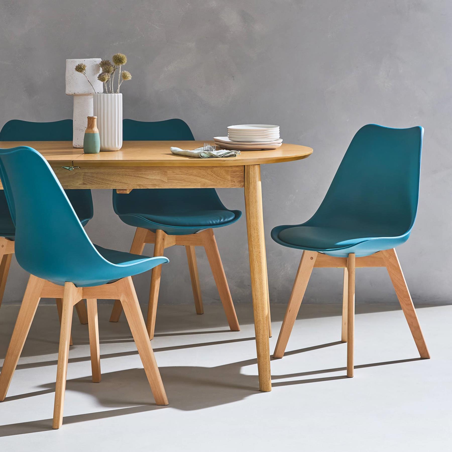 sweeek - Set van 6 eetkamerstoelen, 42x55x81cm