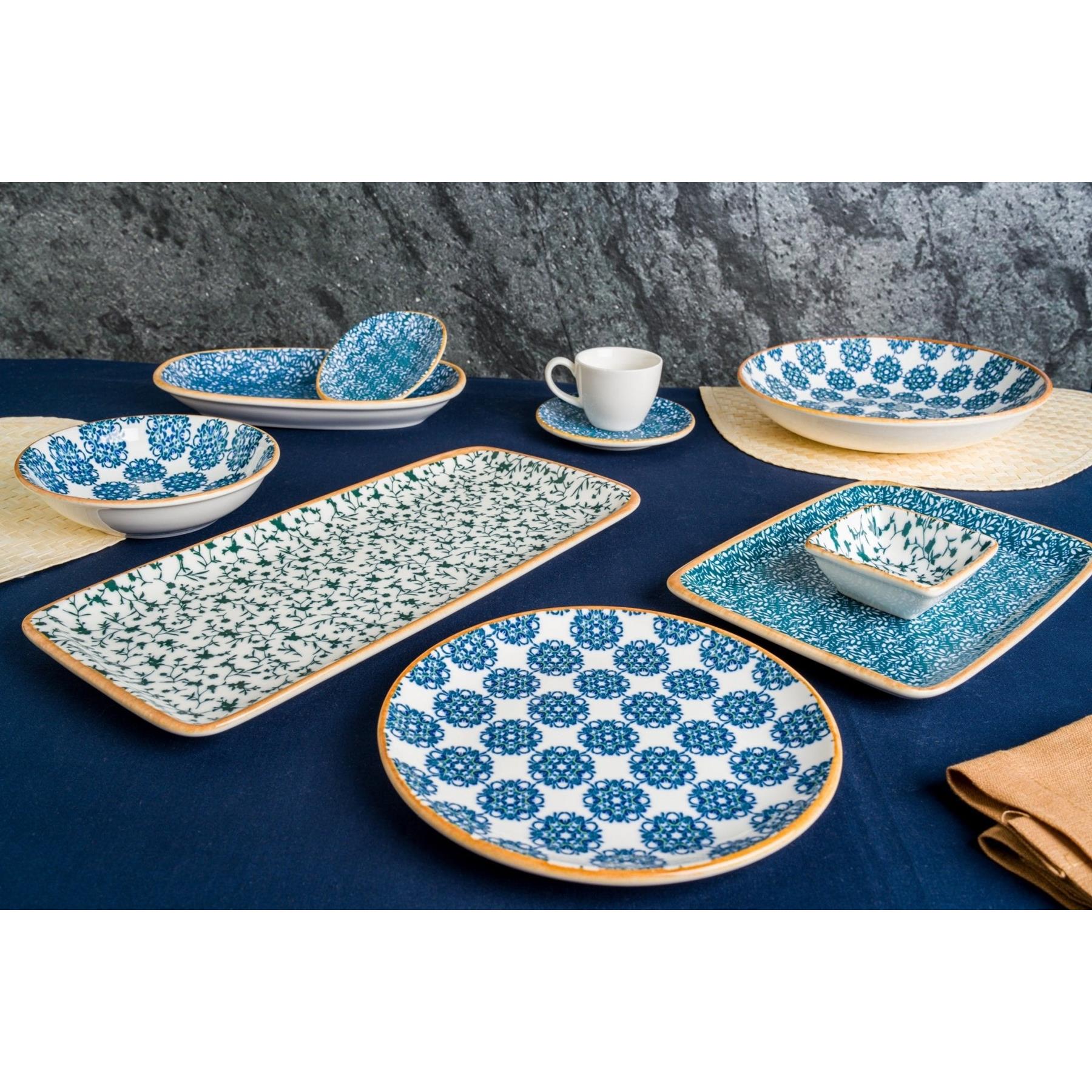 Bonna Serveerschaal - Calif - Porselein - 34x19 cm - set van 2