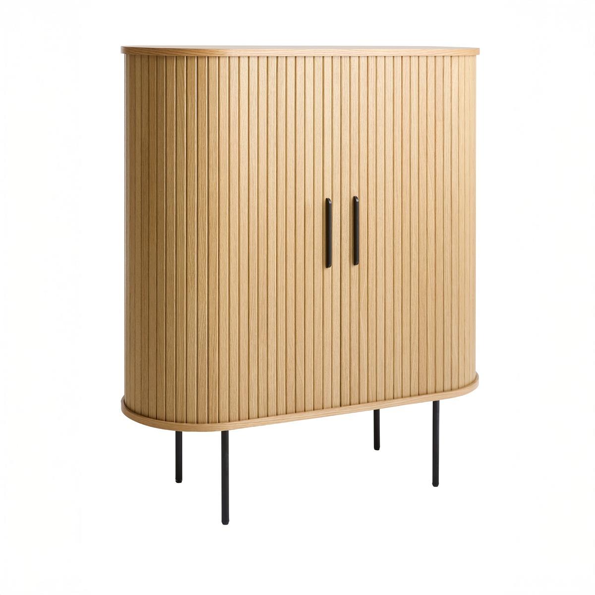 Giga Living - Kast Eikenhout - Incl Glazenrek - 118cm - Nola