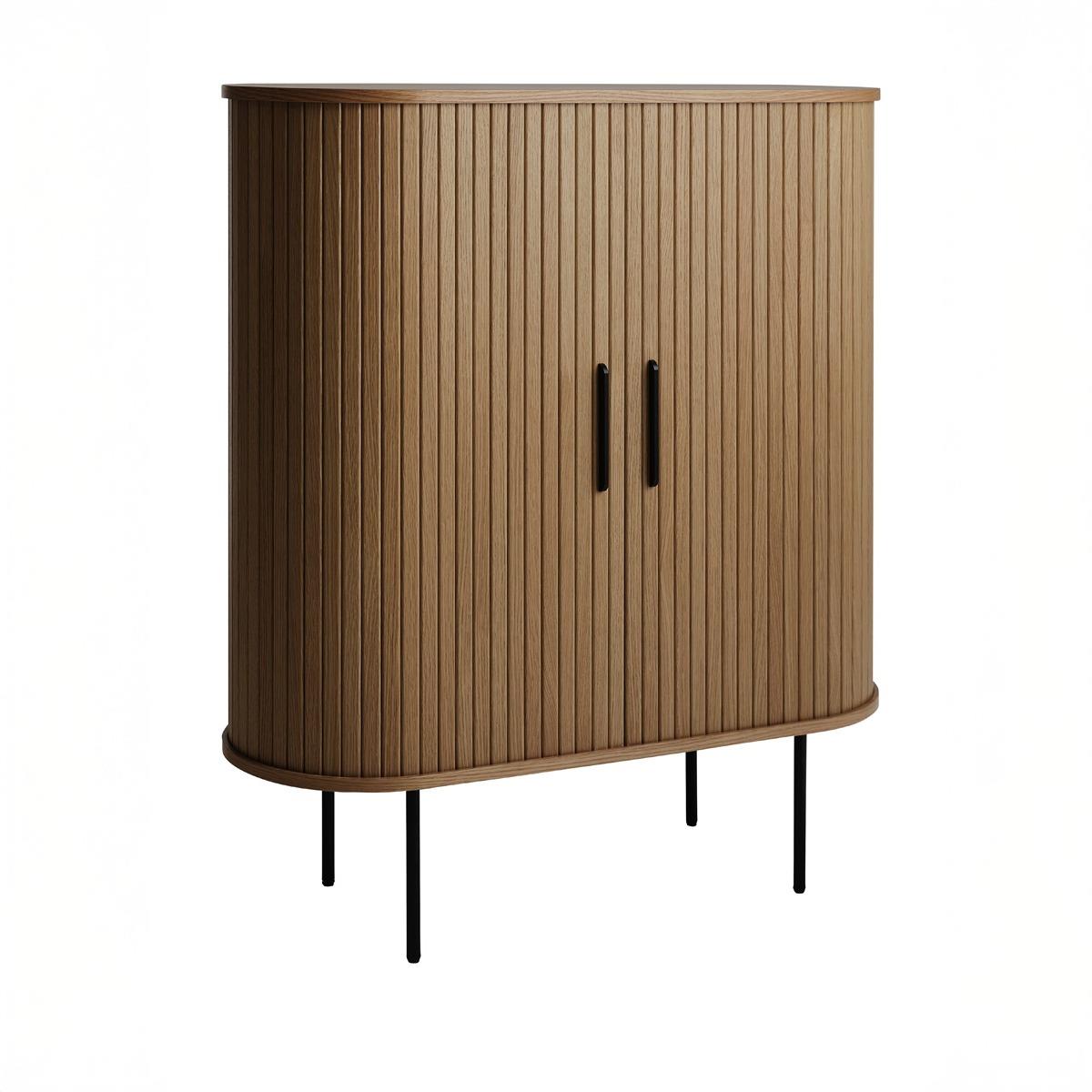 Giga Living - Kast Donker Eikenhout - Glazenrek - 118cm - Nola