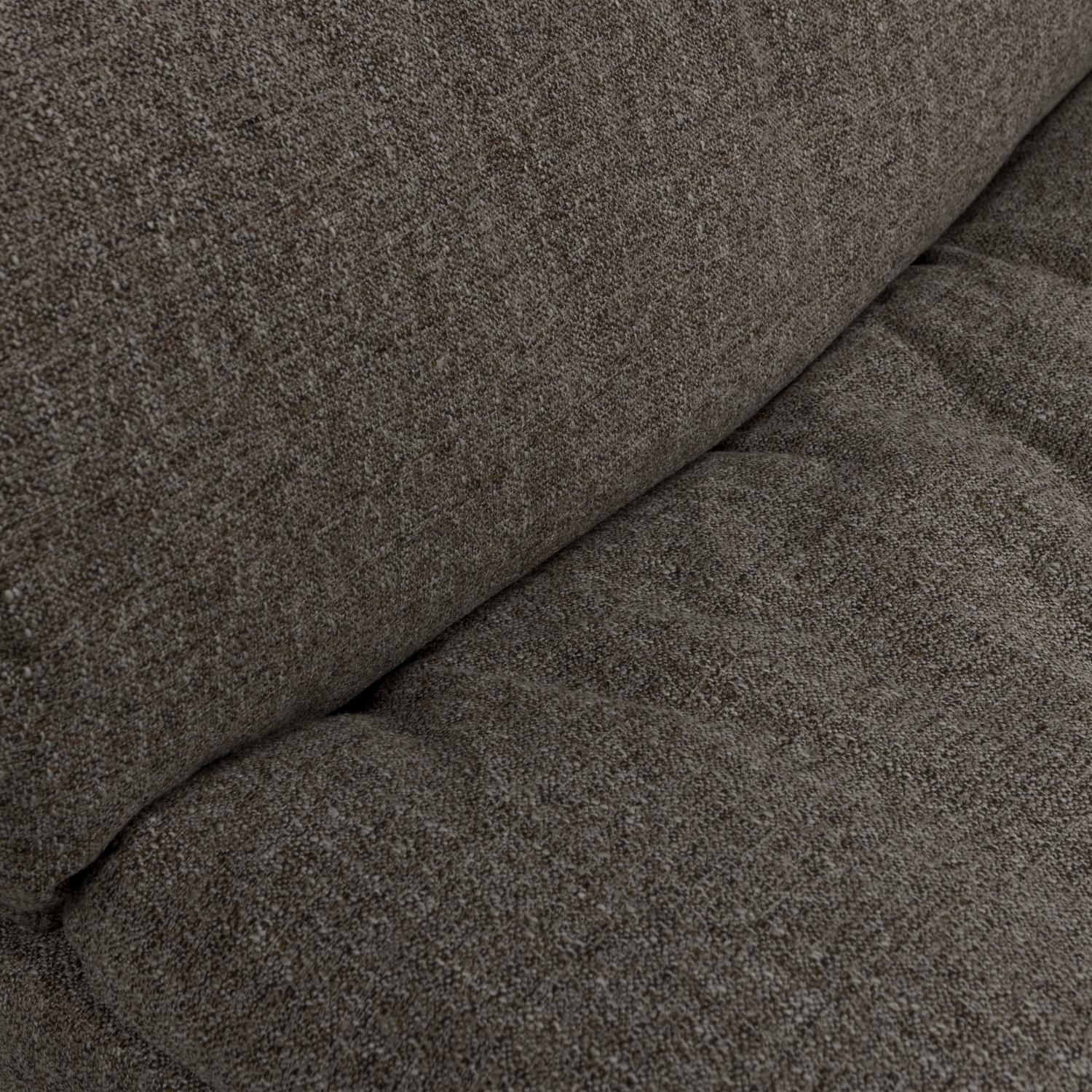 WOOOD Baggy Hoekbank Links - Geweven Stof - Warmgrijs Melange