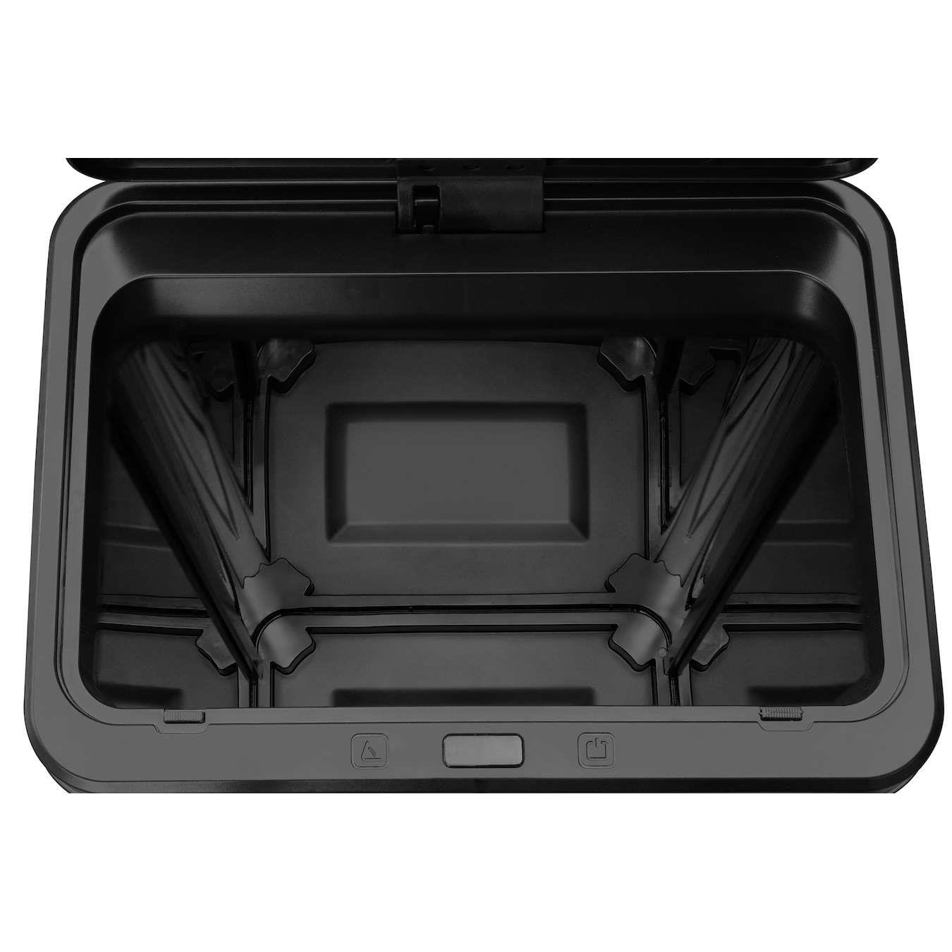 Buccan - Grote prullenbak met bewegingssensor - Zwart - 60 Liter