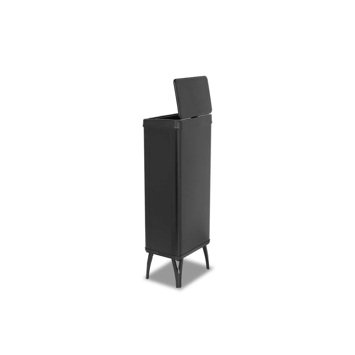 Buccan - Grote prullenbak met bewegingssensor - Zwart - 60 Liter