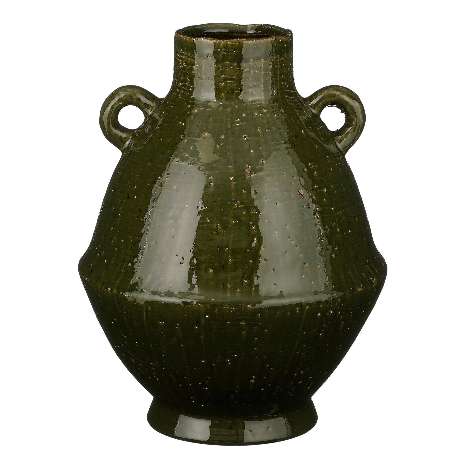 Mica Decorations Elena Vaas - H34 x Ø26 cm - Keramiek - Groen