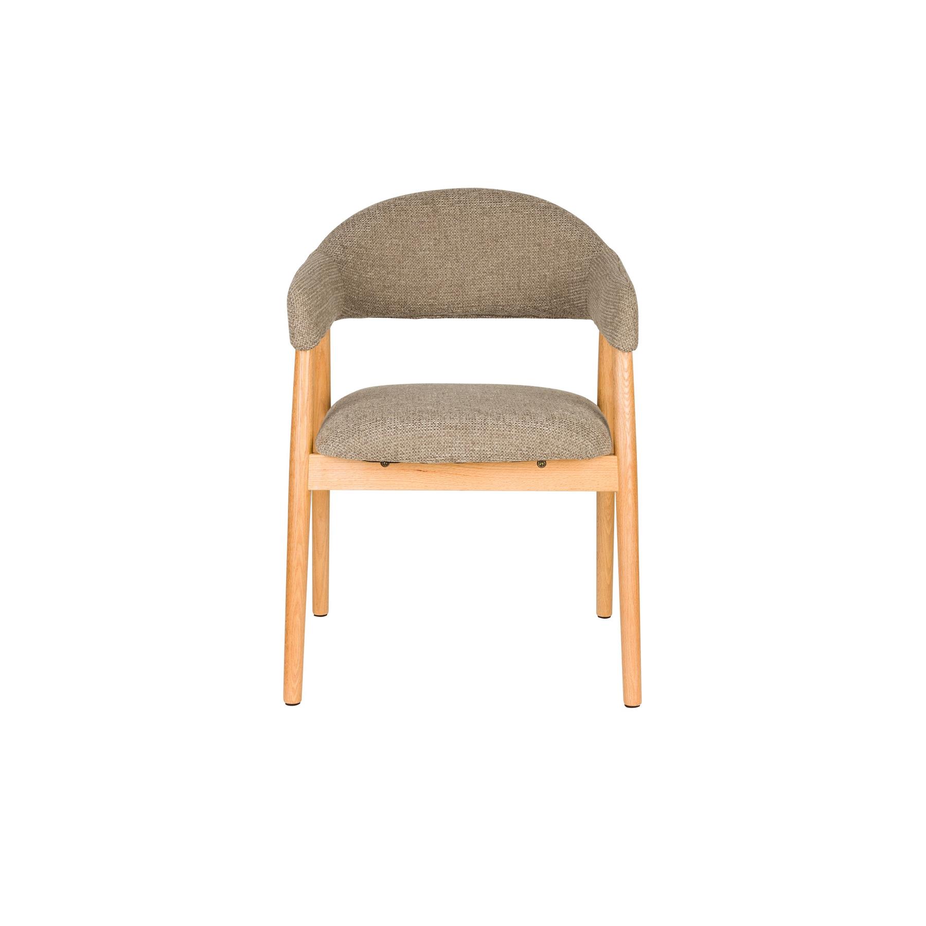 Housecraft Indy Eetkamerstoel Donker Bruin| Beige - Set van 2