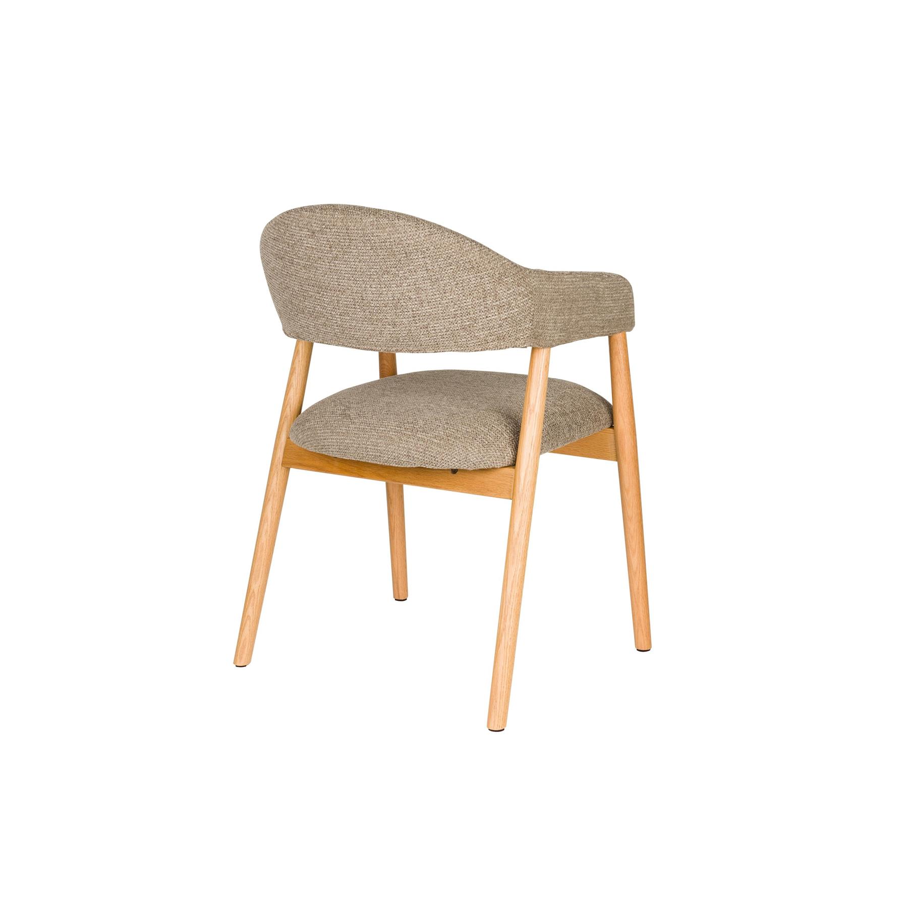 Housecraft Indy Eetkamerstoel Donker Bruin| Beige - Set van 2