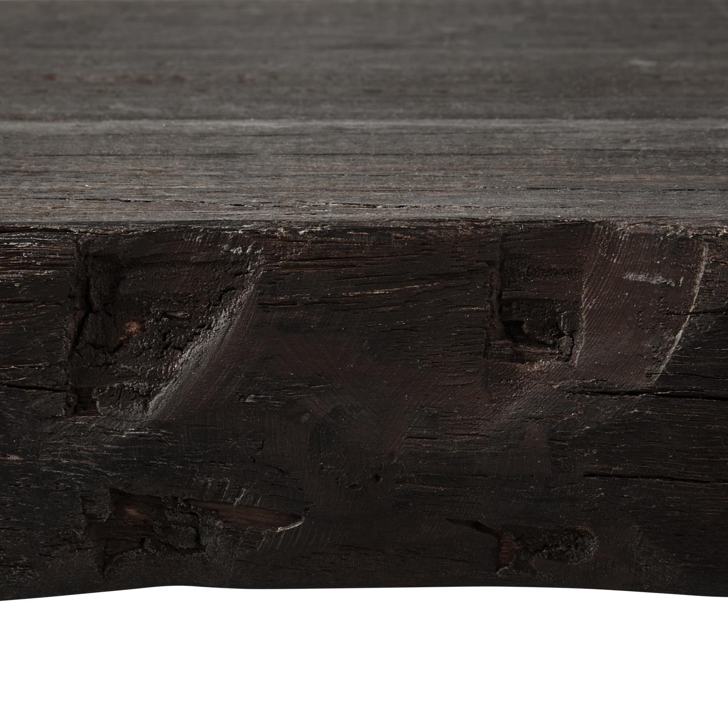 WOOOD Clyde Bankje - Hout - Donkerbruin - 45x150x30