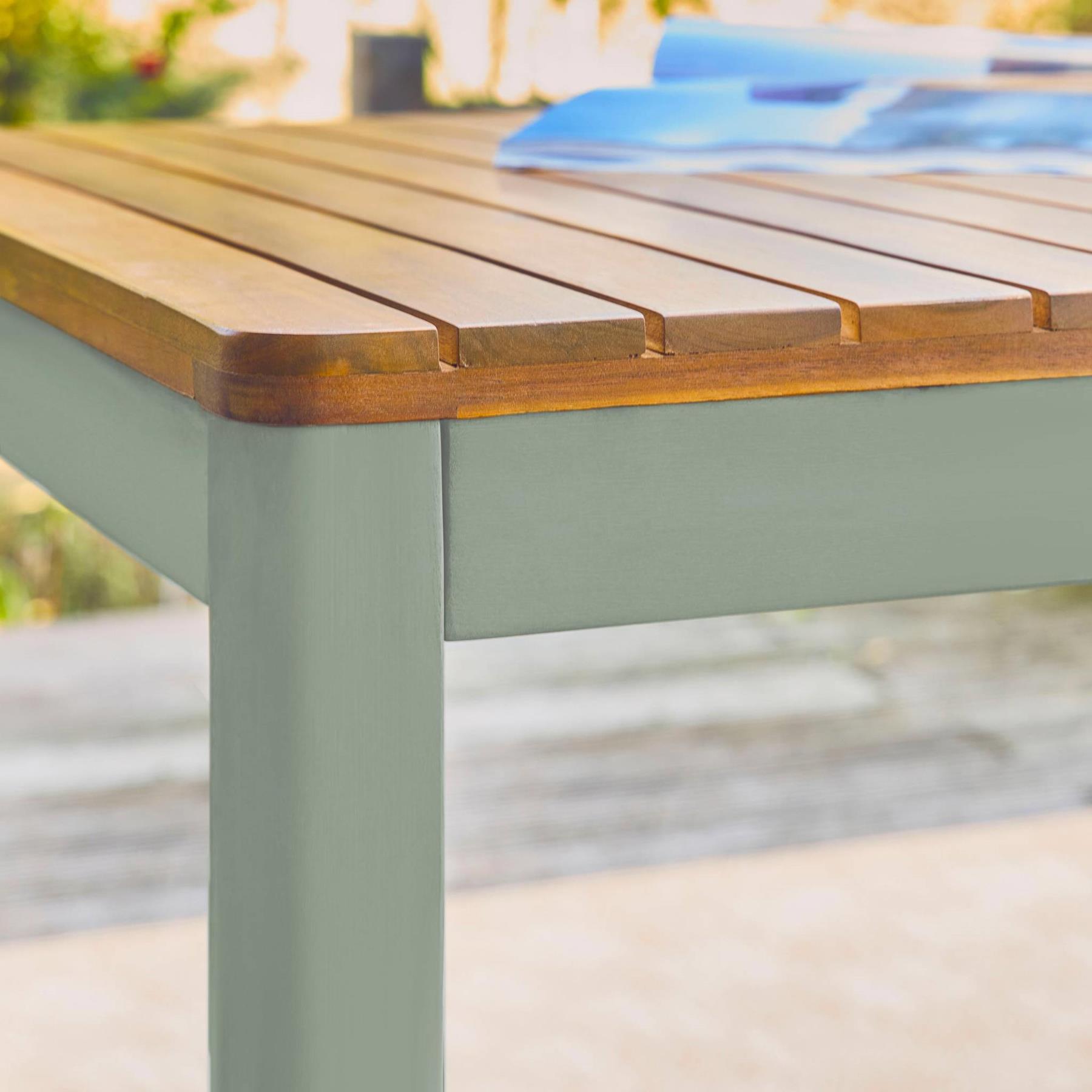 sweeek - Acacia tuintafel met afgeronde hoeken, 8 personen